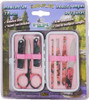 MANICURE SET PINK CAMORIVERS EDGE WOMENS 7 PIECE 