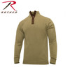 Rothco 3-Button Sweater with Suede Accents