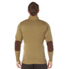 Rothco 3-Button Sweater with Suede Accents