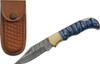 WOOD DAMASCUS LOCKBACK W/SHTHSZCO RITE EDGE 3" BLUE GROOVED 