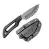 PIVOT DROP-POINT (Black, w/Sheath)