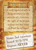 "BILL OF RIGHTS"RIVERS EDGE SIGN 12"x17" 