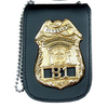 Universal Badge & ID Holder w/ Chain & Pocket - 2.50''x3.25''