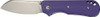 PURPLE STONEWASH LINER LOCKCIVIVI KNIFE CRABBY 2.7" G-10 