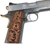 SALE Cnc Firearms CNCTEX1911 Kimber 1911 Texan 45 ACP 7+1 5" Stainless Steel Barrel, Stainless Engraved "The Texan"/Serrated Steel Slide, Stainless Steel Frame, Texas Mesquite Grip