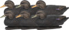 6 PACKZINK FLOATER DECOYS BLACK DUCK 