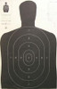 Speedwell Official NRA Police Qualification Silhouette Police Silhouette - Black - 200/Pack