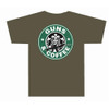 Tuff Products Guns and Coffee Short Sleeve Shirt OD Green S