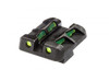 HIVIZ LiteWave Rear Green Sight fits Glock Models Chambered in 9mm Luger 40 S&W and .357 Sig