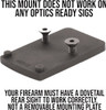 FOR SIG P220-229 & 320 BLACKEGW SCOPE MOUNT TRIJICON RMR 