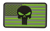 Punisher Flag - (Hi-Viz Green & Gray)