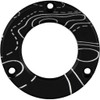 Axcel Driver Hubcap Black w/Engraving Topographical Map Pattern