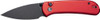BLK STONEWASH BUTTON LOCKCIVIVI KNIFE QUIBIT 2.98" RED/ 