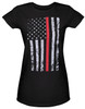 Rothco Womens Thin Red Line Longer T-Shirt 