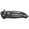 Hogue X1-Microflip 2.75" Knife Custom Outlaw Ordnance -  I Stand Engraving