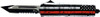 THE RED 2.75" BLK TANTO SRRTEDTEMPLAR KNIFE SMALL OTF BACK 