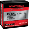 Winchester Ammo  WB22HP46X Reloading Bullets  22Hornet 46gr Hollow Point 100 Per Box/10 Case