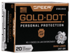 Speer 23619GD Gold Dot Personal Protection 9mmLuger 147gr Hollow Point 20 Per Box/10 Case Ammo for MA, CT, NJ, IL, NY & CA Buyers