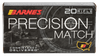 Barnes Bullets 30814 Precision Match  6mmCreedmoor 112gr Open Tip Match Boat Tail 20 Per Box/10 Case Ammo for MA, CT, NJ, IL, NY & CA Buyers