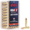 CCI 0023 Maxi-Mag Rimfire 22WMR 40gr Total Metal Jacket 50 Per Box/40 Case Ammo for MA, CT, NJ, IL, NY & CA Buyers