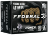 Federal PD44SP1 Punch Personal Defense 44S&W Spl 180gr Jacketed Hollow Point 20 Per Box/10 Case Ammo for MA, CT, NJ, IL, NY & CA Buyers
