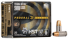 Federal P9HST2S Premium Personal Defense 9mmLuger 147gr HST Jacketed Hollow Point 20 Per Box/10 Case Ammo for MA, CT, NJ, IL, NY & CA Buyers