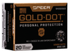 Speer 54000GD Gold Dot Personal Protection 10mmAuto 200gr Hollow Point 20 Per Box/10 Case Ammo for MA, CT, NJ, IL, NY & CA Buyers