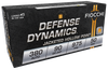 Fiocchi 380APHP Defense Dynamics  380ACP 90gr Jacketed Hollow Point 50 Per Box/20 Case Ammo for MA, CT, NJ, IL, NY & CA Buyers