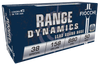 Fiocchi 38C Range Dynamics  38Special 158gr Lead Round Nose 50 Per Box/20 Case Ammo for MA, CT, NJ, IL, NY & CA Buyers