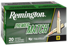 Remington Ammunition 27661 Premier Match 6.5Creedmoor 140gr Sierra MatchKing BTHP 20 Per Box/10 Case Ammo for MA, CT, NJ, IL, NY & CA Buyers