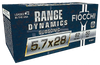 Fiocchi 57SUB62 Range Dynamics Subsonic 5.7x28mm 62gr Full Metal Jacket 50 Per Box/10 Case Ammo for MA, CT, NJ, IL, NY & CA Buyers
