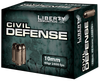 Liberty Ammunition LACD10032 Civil Defense  10mmAuto 60gr Lead Free Fragmenting Hollow Point 20 Per Box/50 Case Ammo for MA, CT, NJ, IL, NY & CA Buyers