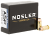 Nosler 51283 Assured Stopping Power Handgun 40S&W 150gr Jacketed Hollow Point 20 Per Box/20 Case Ammo for MA, CT, NJ, IL, NY & CA Buyers