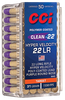 CCI 954CC Clean-22 Hyper Velocity 22LR 31gr LN Purple 50 Per Box/100 Case Ammo for MA, CT, NJ, IL, NY & CA Buyers