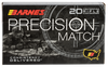Barnes Bullets 30740 Precision Match  300Win Mag 220gr Open Tip Match Boat Tail 20 Per Box/10 Case Ammo for MA, CT, NJ, IL, NY & CA Buyers
