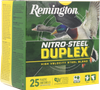 Remington Ammunition R26645   12Gauge 3" 1 1/4oz 4/BBShot 25 Per Box/10 Case Ammo for MA, CT, NJ, IL, NY & CA Buyers