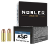 Nosler 51286 Assured Stopping Power Handgun 9mmLuger 124gr Jacketed Hollow Point 20 Per Box/20 Case Ammo for MA, CT, NJ, IL, NY & CA Buyers