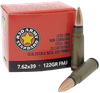 Red Army Standard AM3420 Rifle  7.62x39mm 122gr Full Metal Jacket 20 Per Box/50 Case Ammo for MA, CT, NJ, IL, NY & CA Buyers