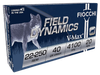 Fiocchi 22250HVB Field Dynamics  22-250Rem 40gr Hornady V Max 20 Per Box/10 Case Ammo for MA, CT, NJ, IL, NY & CA Buyers