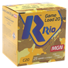 Rio Ammunition RC20MGN5 Game Load  20Gauge 3" 1 1/4oz 5Shot 25 Per Box/10 Case Ammo for MA, CT, NJ, IL, NY & CA Buyers