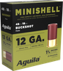 Aguila 1CHB1385 Minishell Buckshot 12Gauge 1.75" 5/8oz 4B(7P)/1B(4P) Shot 25 Per Box/10 Case Ammo for MA, CT, NJ, IL, NY & CA Buyers