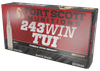 Fort Scott Munitions 243070SCV Tumble Upon Impact (TUI) Rifle 243Win 70gr Solid Copper Spun 20 Per Box/10 Case Ammo for MA, CT, NJ, IL, NY & CA Buyers