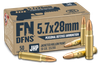 FN 10700030 DFNS  5.7x28mm 30gr Jacketed Hollow Point 50 Per Box/10 Case Ammo for MA, CT, NJ, IL, NY & CA Buyers