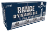 Fiocchi 38G Range Dynamics  38Special 158gr Full Metal Jacket 50 Per Box/20 Case Ammo for MA, CT, NJ, IL, NY & CA Buyers