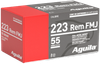 Aguila 1E223110   223Rem 55gr Full Metal Jacket 50 Per Box/20 Case Ammo for MA, CT, NJ, IL, NY & CA Buyers