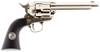 Umarex 2254051 Colt Peacemaker CO2 Pistol 177 Pellet 6rd Single Action, Nickel Frame, CO2 Housed In Black Polymer Grip