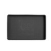 PARTS TRAY - CHARCOAL GRAY, RUBBER, 6" X 4"