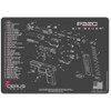 SIG SAUER P320 SCHEMATIC HANDGUN PROMAT - CHARCOAL GRAY/PINK