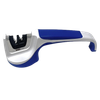 AccuSharp 036C Knife Sharpener Pull Through Blue/White Hand Held Diamond Tungsten Carbide Sharpener Ergonomic Handle