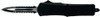 RUBBER 3.5" BLACK DAGGER SRRTDTEMPLAR KNIFE LARGE OTF BLACK 